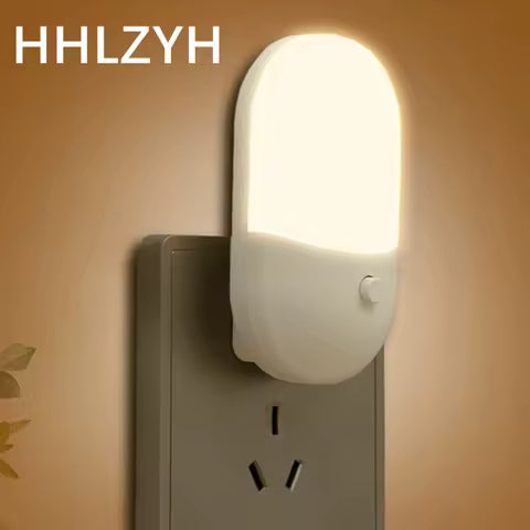 Veilleuse LED Bicolore à Brancher - Lampe de Chevet Économe en Énergie pour Chambre
