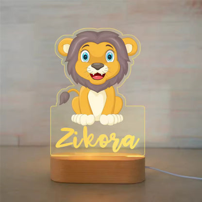 Veilleuse Lion Personnalisée avec Prénom – Le Gardien des Plus Beaux Rêves
