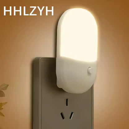 Veilleuse LED Bicolore à Brancher - Lampe de Chevet Économe en Énergie pour Chambre