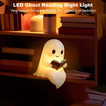 Veilleuse LED Fantôme Mignon - Lampe de Lecture Déco Halloween pour Chambre