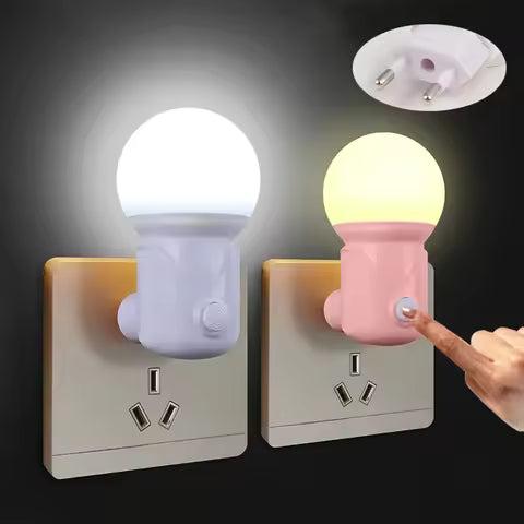 Lampe de Chevet LED Enfant Moderne - Prise Murale EU, Veilleuse Romantique