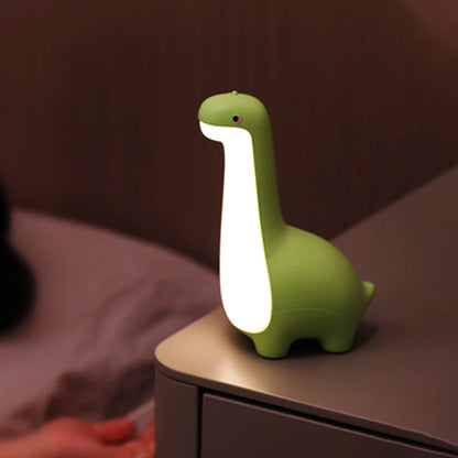Veilleuse Dinosaure Mignonne pour Enfant - Lampe de Chevet USB Rechargeable