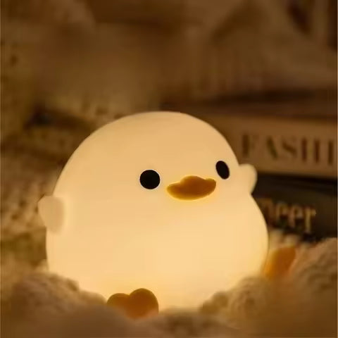 Lampe de Nuit LED Canard Mignon Rechargeable USB - Idéale pour Enfants
