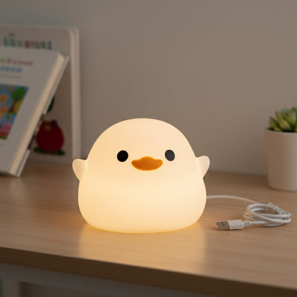 Lampe de Nuit LED Canard Mignon Rechargeable USB - Idéale pour Enfants