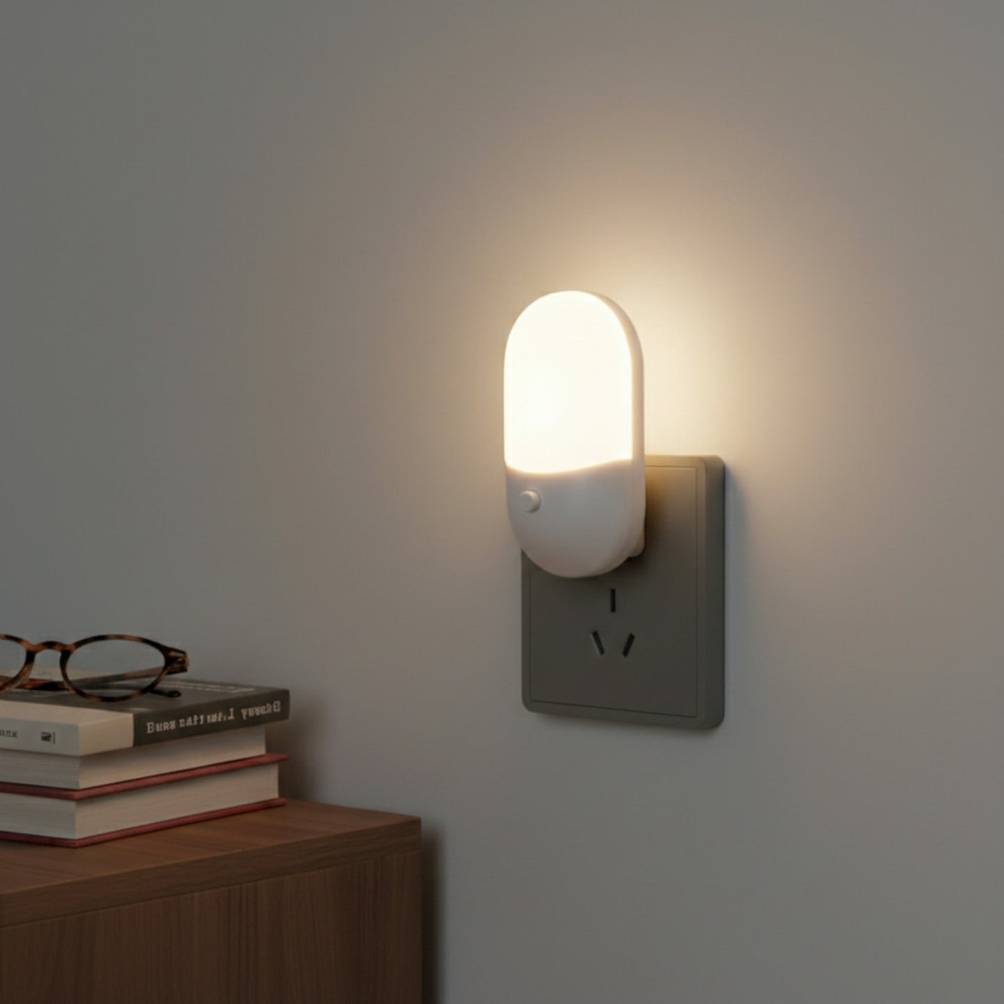 Veilleuse LED Bicolore à Brancher - Lampe de Chevet Économe en Énergie pour Chambre
