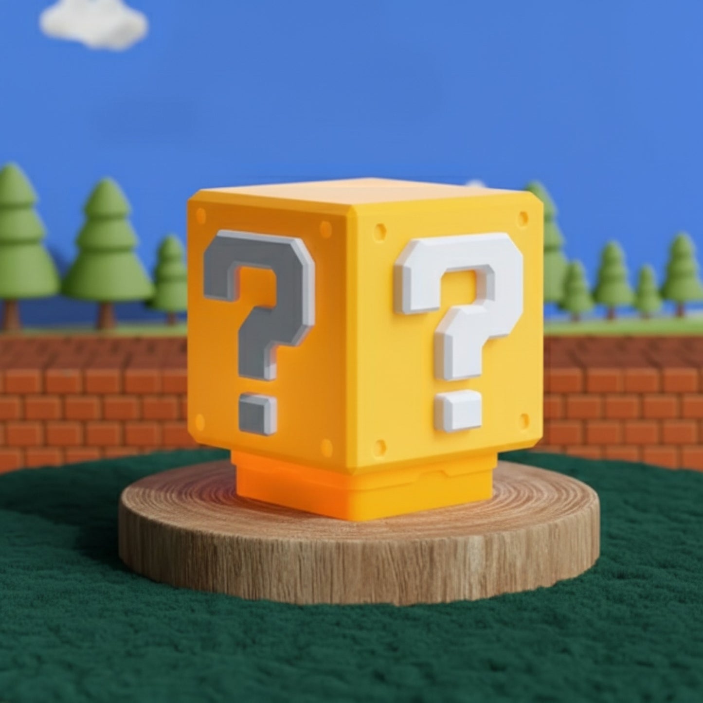 Lampe de Nuit LED Super Mario - Question Mark & Musique - Recharge USB