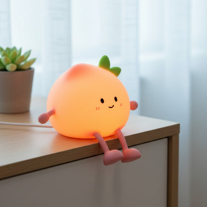 Veilleuse Silicone Chat Rechargeable USB avec Télécommande - Lampe de Chevet Tactile pour Enfants et Bébés