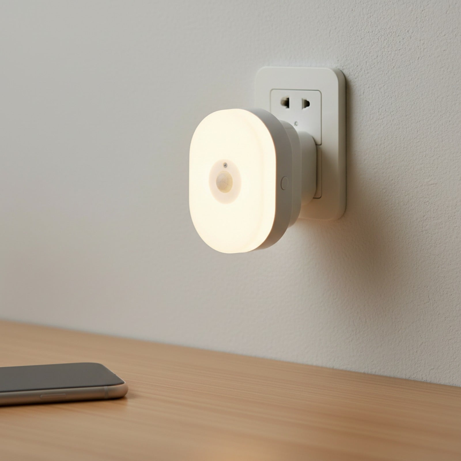 Veilleuse LED Connectée WiFi Tuya avec Capteur de Mouvement PIR - Blanc Chaud & RGB - App & Voix (Alexa/Google Home)