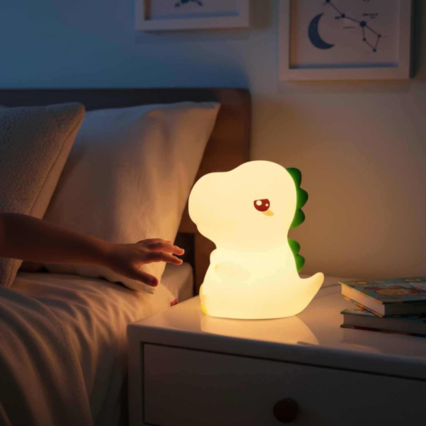 Veilleuse Dinosaure Rechargeable - Décoration & Cadeau Original