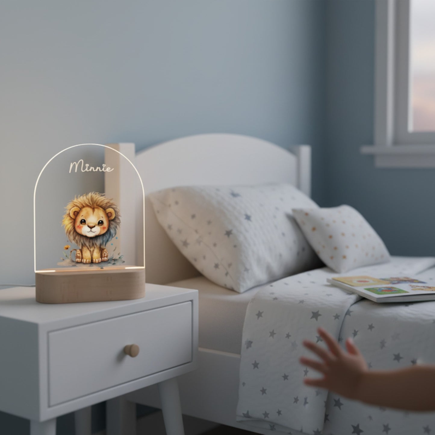 Veilleuse 3D Animale Personnalisée pour Enfant - Cadeau Unique Chambre Bébé