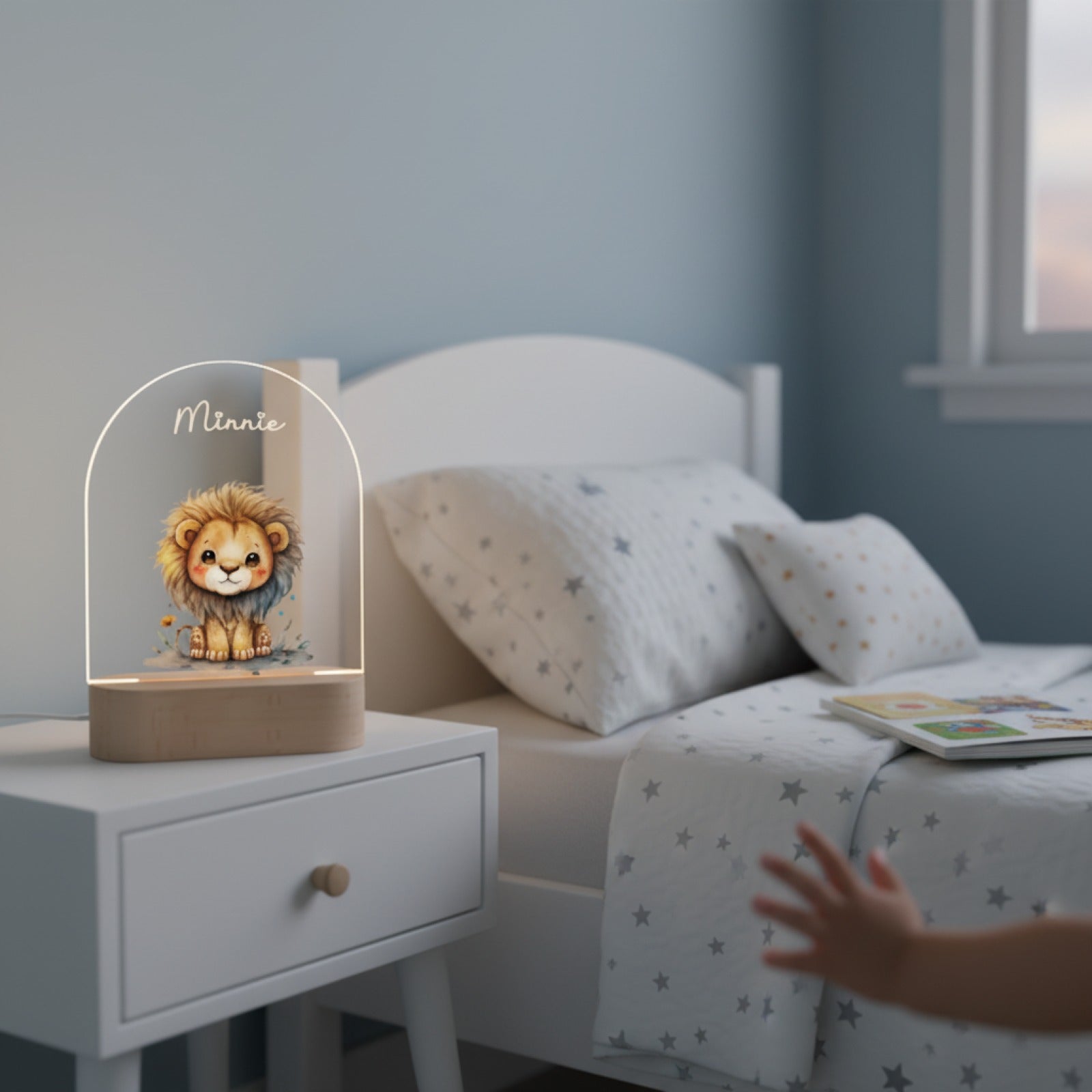 Veilleuse 3D Animale Personnalisée pour Enfant - Cadeau Unique Chambre Bébé
