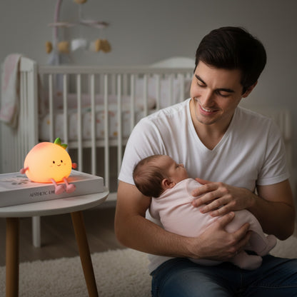 Veilleuse Silicone Chat Rechargeable USB avec Télécommande - Lampe de Chevet Tactile pour Enfants et Bébés