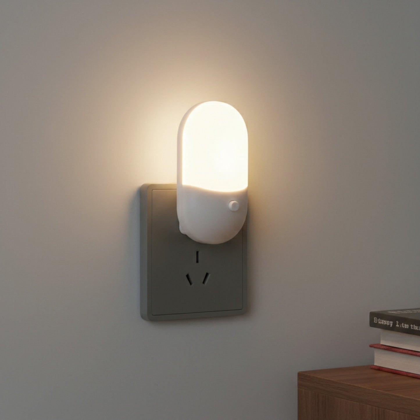 Veilleuse LED Bicolore à Brancher - Lampe de Chevet Économe en Énergie pour Chambre