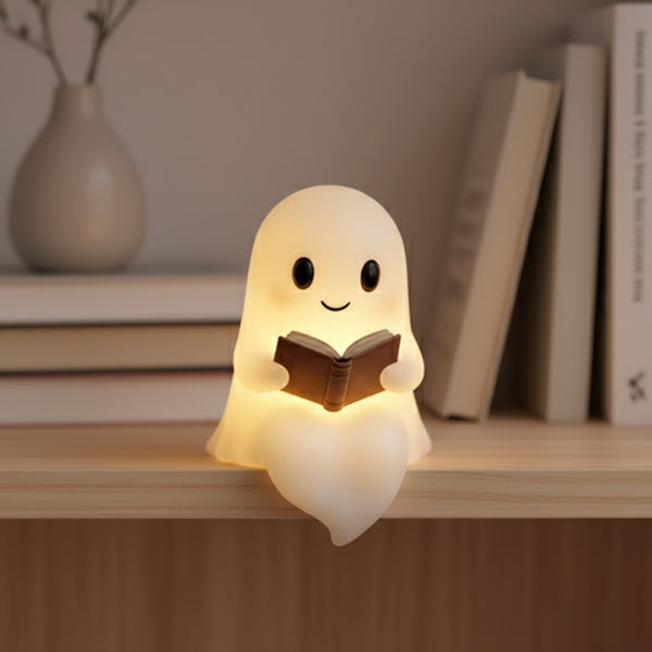 Veilleuse LED Fantôme Mignon - Lampe de Lecture Déco Halloween pour Chambre