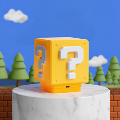 Lampe de Nuit LED Super Mario - Question Mark & Musique - Recharge USB